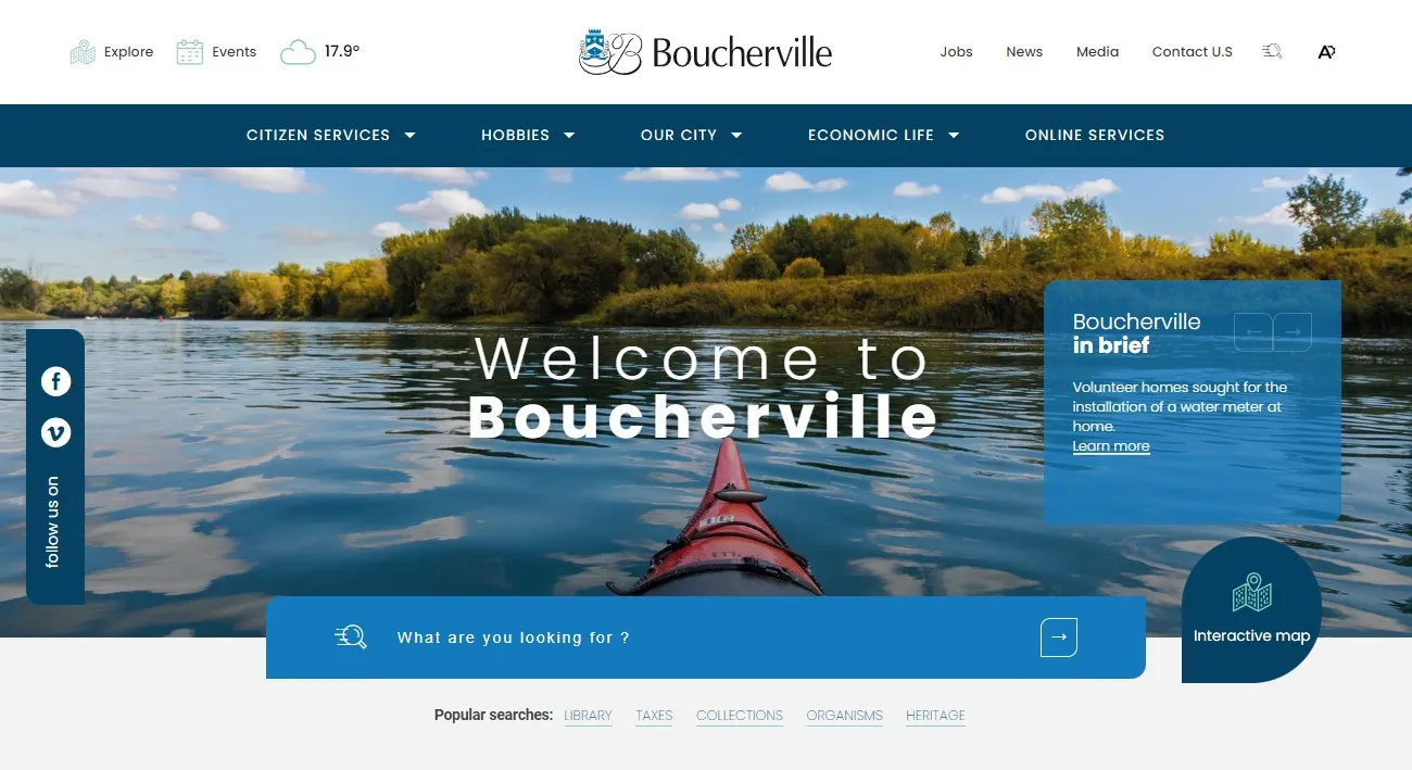 Ville de Boucherville Website