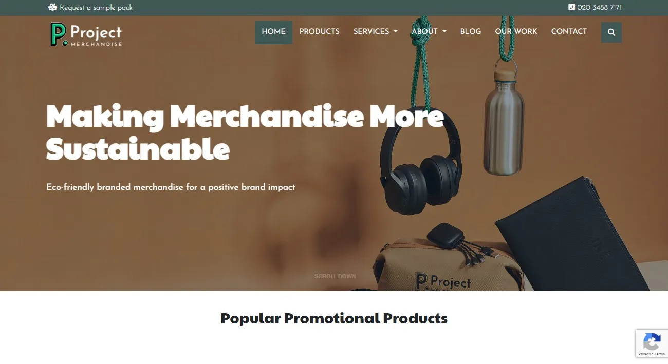 Project Merchandise Website