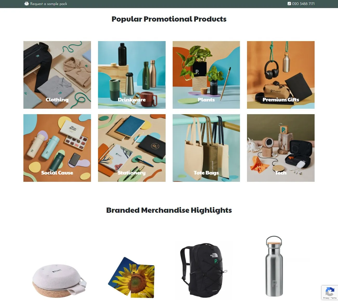 Project Merchandise Website