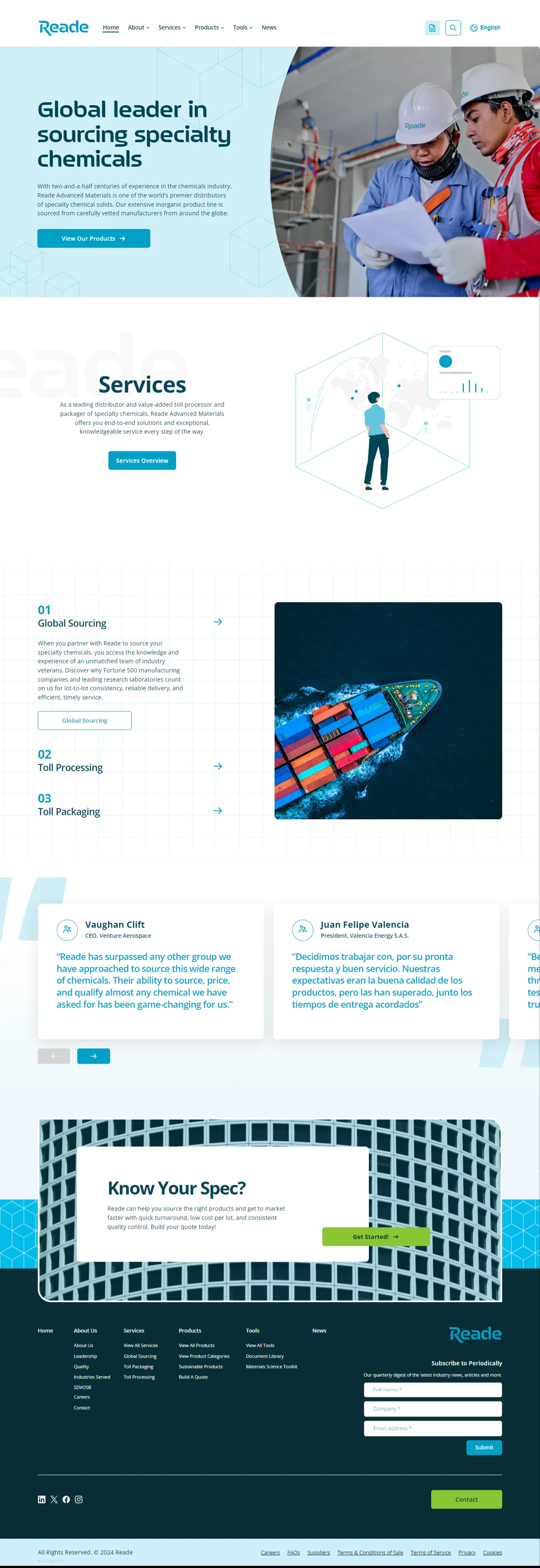 Reade Advanced Materials