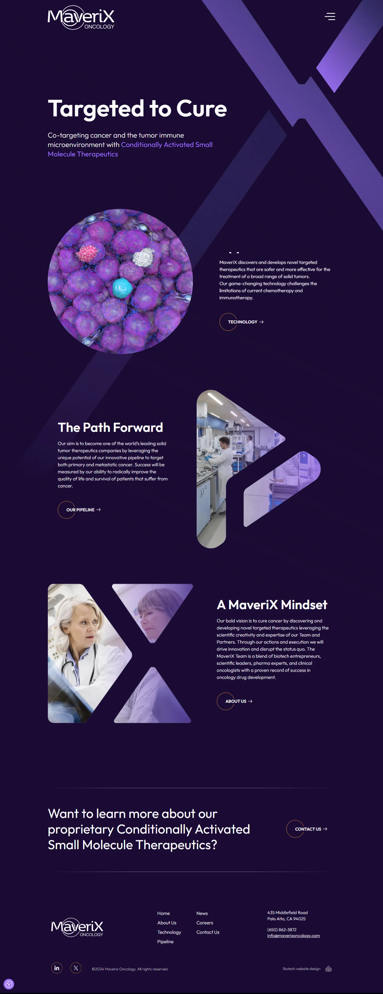 Bold Website Design for Biotech Startup