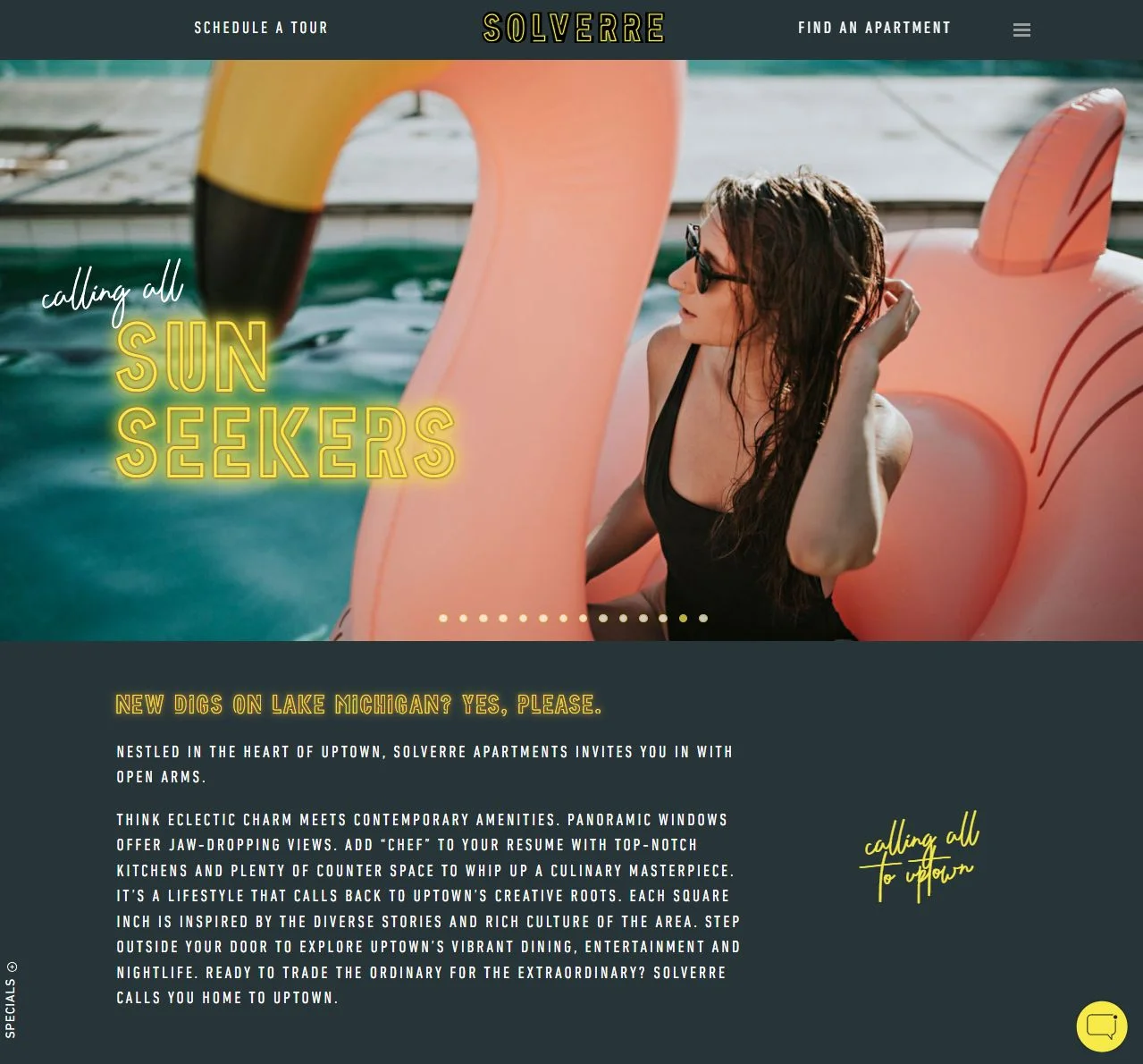 Solverre Apartments Website