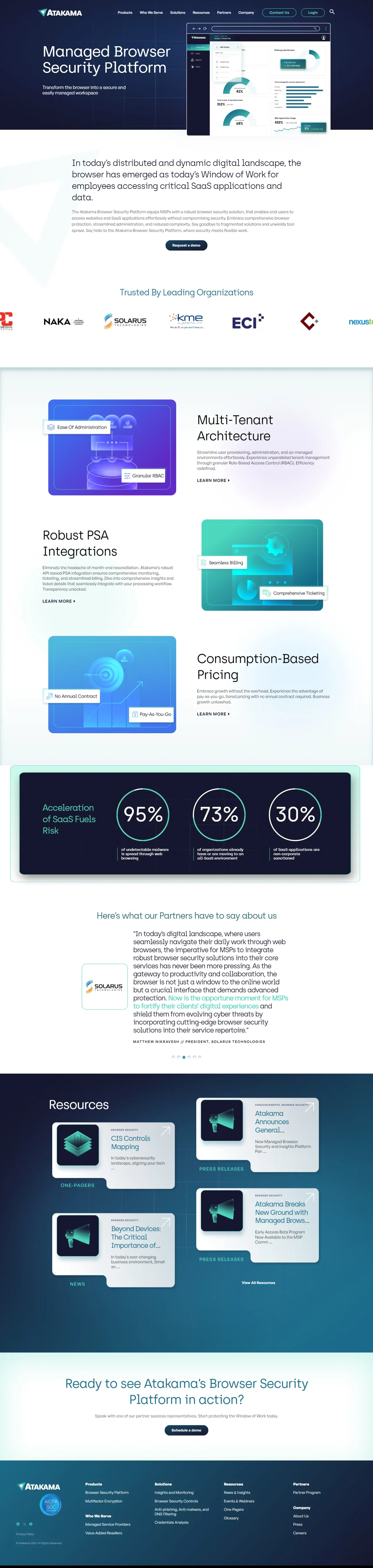 Atakama Website Design & Development Project