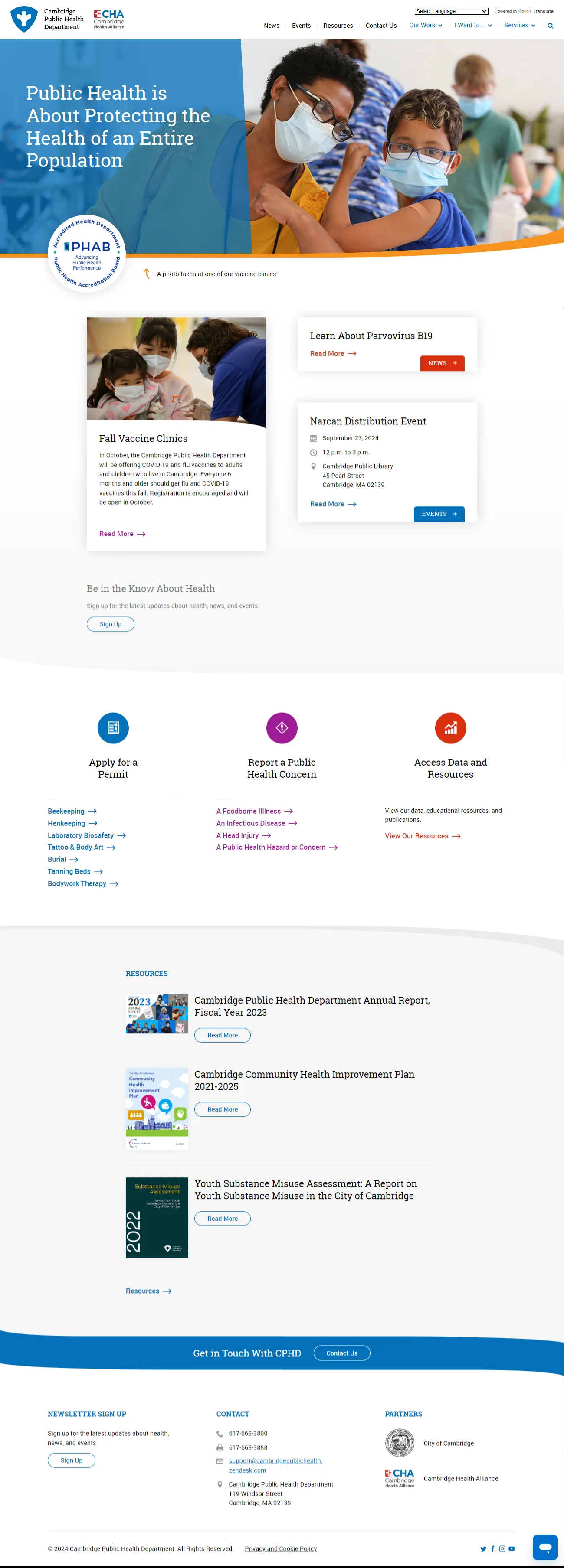 Cambridge Public Health Department