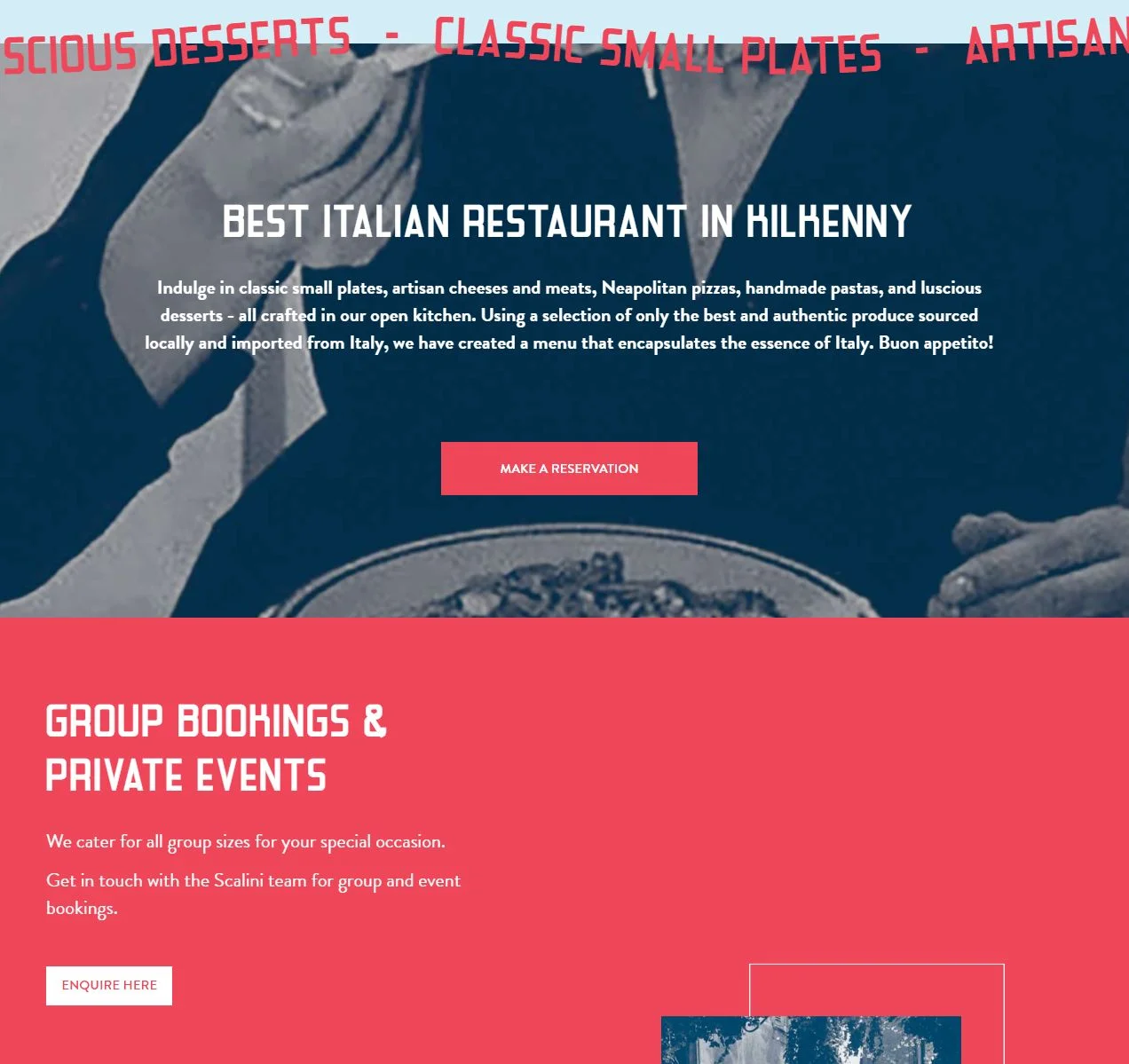 Scalini Italian Restaurant Kilkenny