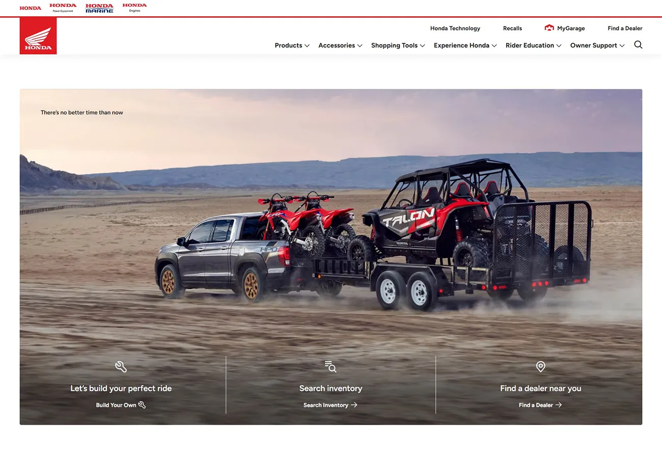 Honda Powersports Redesign