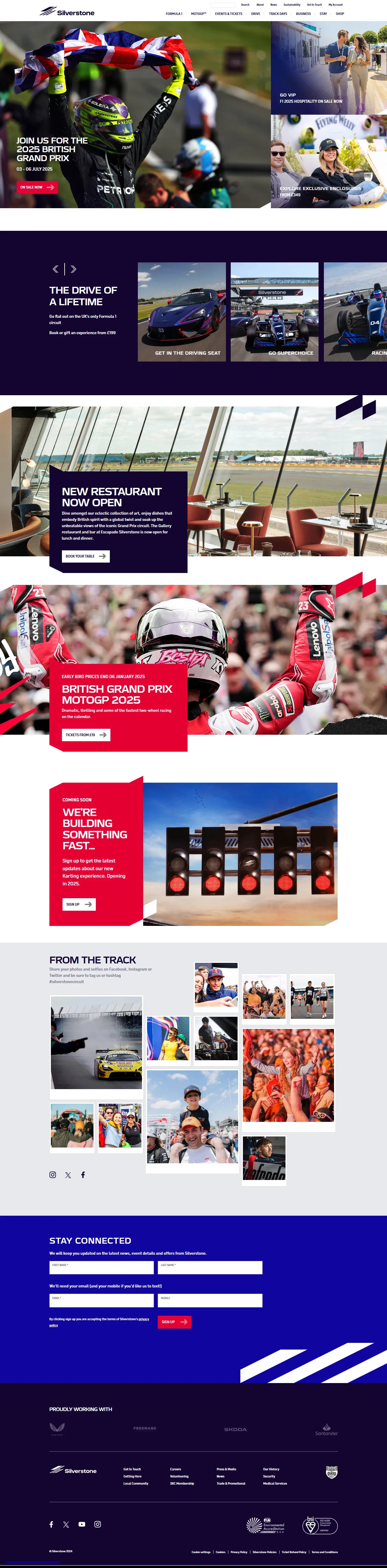 Silverstone Website
