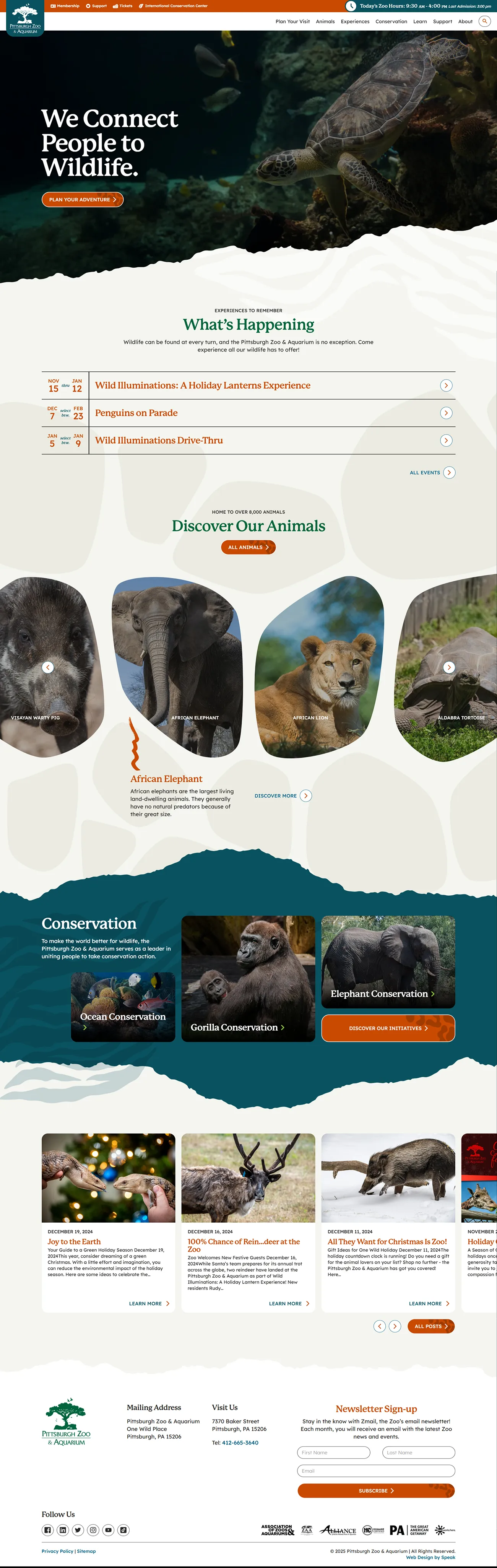 Pittsburgh Zoo Website