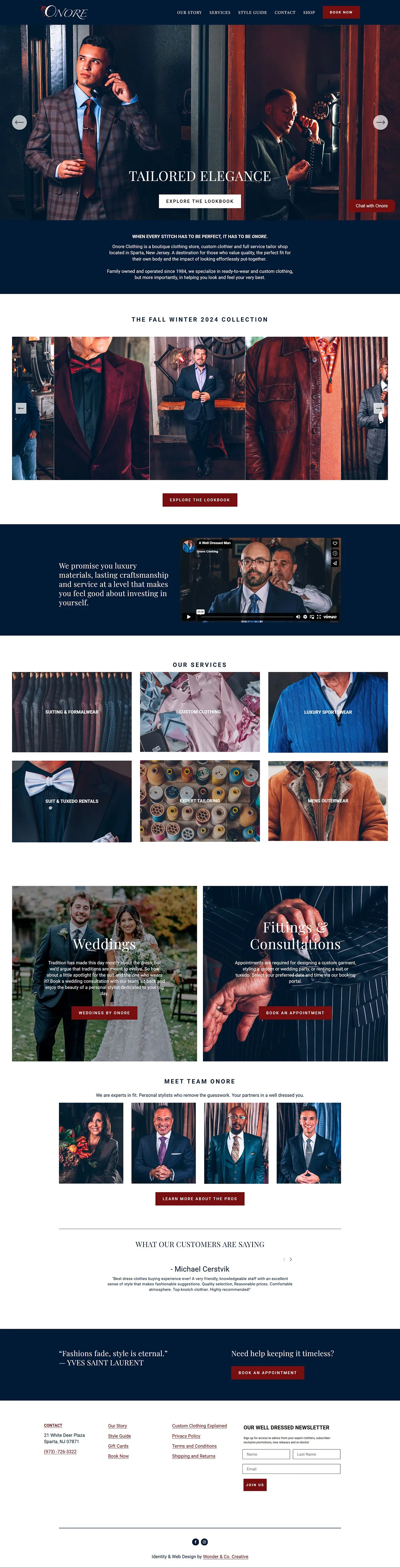Onore Clothing: A Menswear Boutique