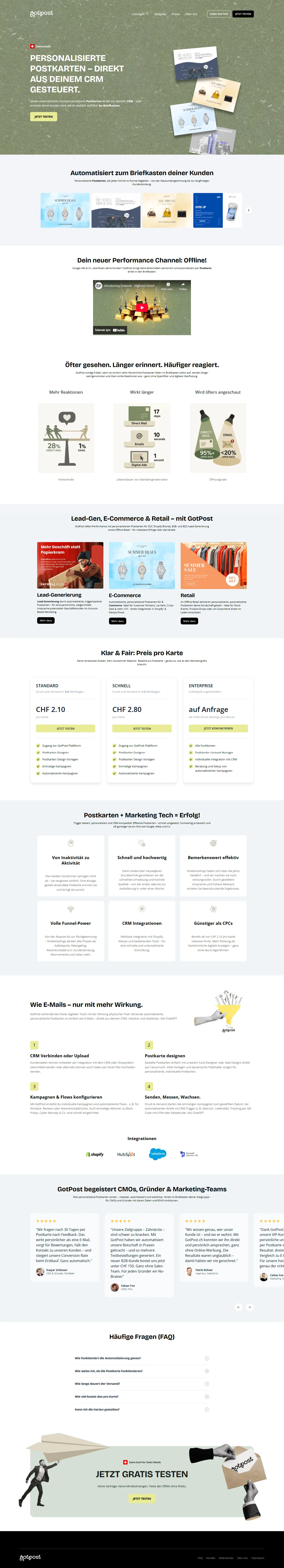 Gotpost Website Showcases Direct Mail Innovation
