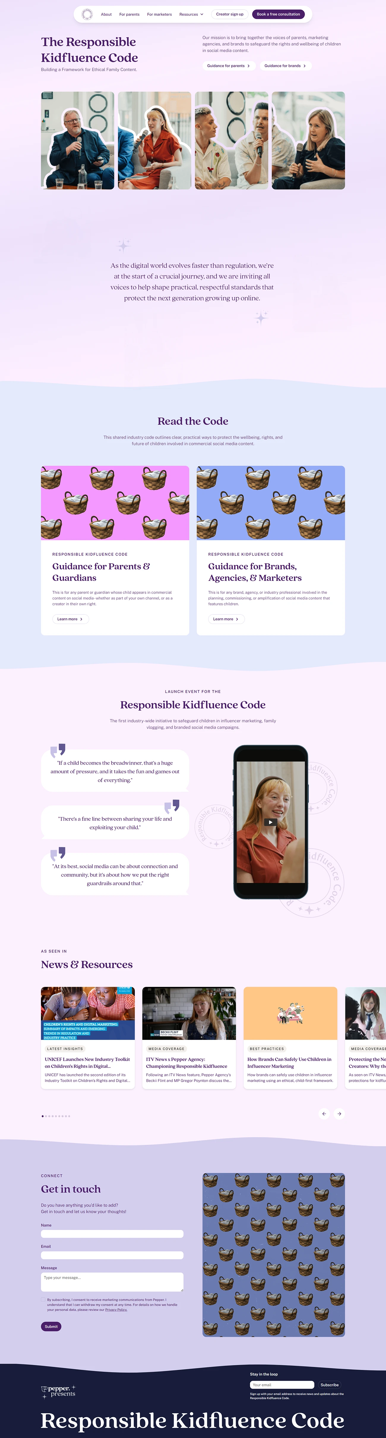 Responsible Kidfluence Code