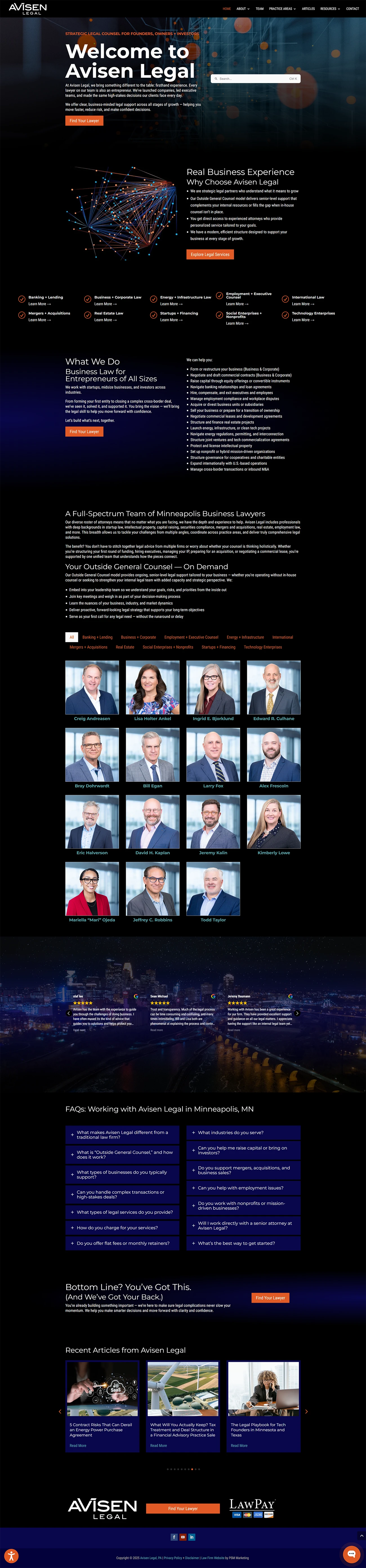 The AI-Integrated Law Firm Website by Professional Services Marketing, LLC
