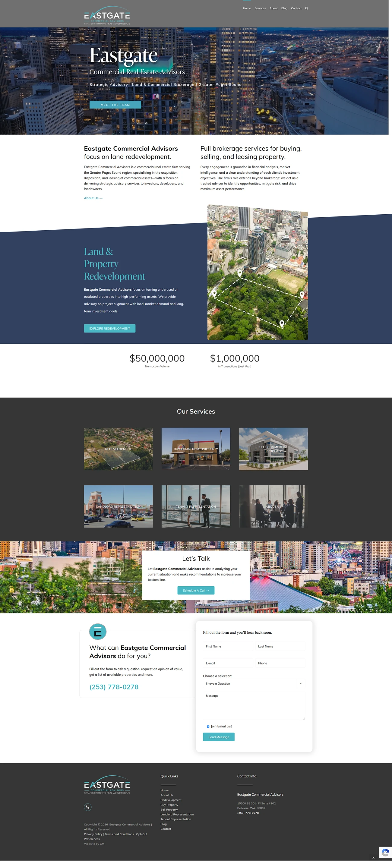 Commercial Real Estate Website by Calico Marketing