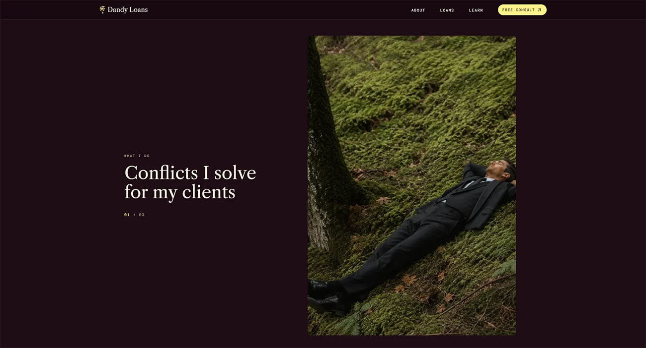Ethical Lending: Editorial Website by Adcraft by Adcraft Studio, screen 1