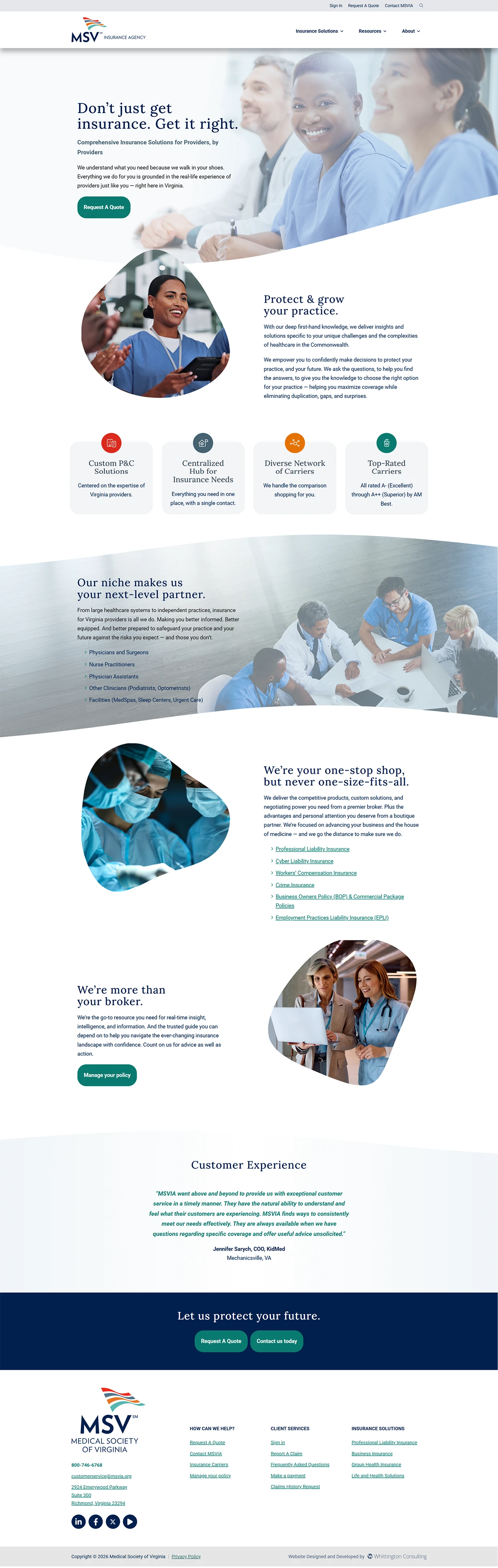 MSVIA Website Redesign by Whittington Consulting