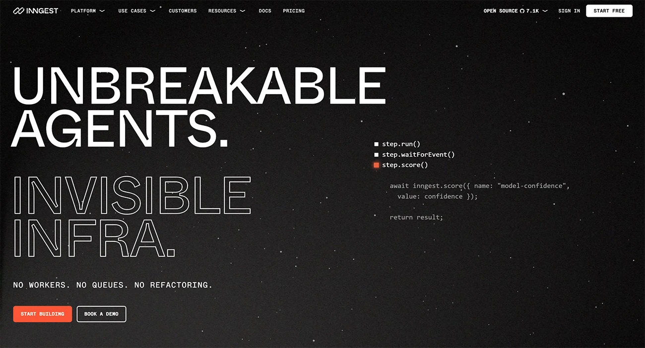 Inngest Developer Platform by Mad Creative Agency