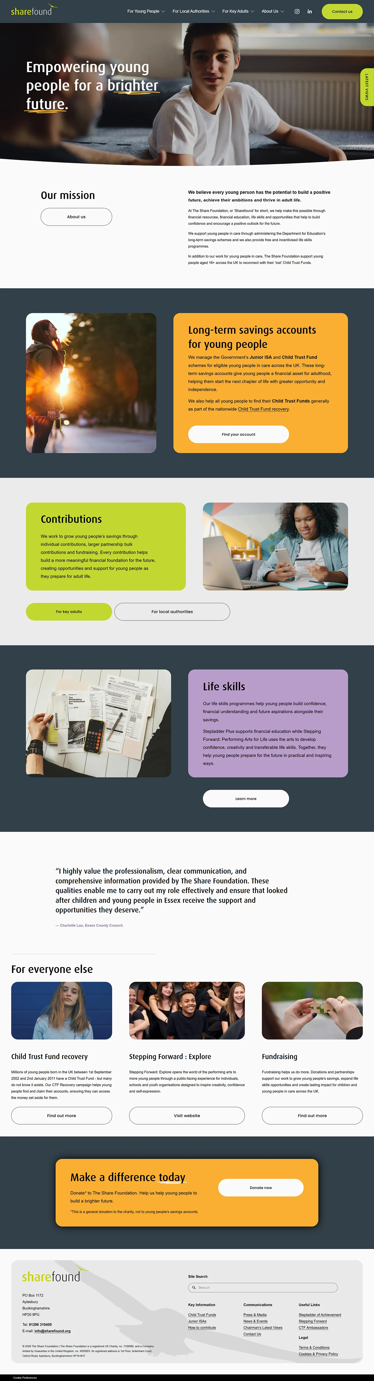 Helping Support Children in Care by Zebedee Creations Web Design