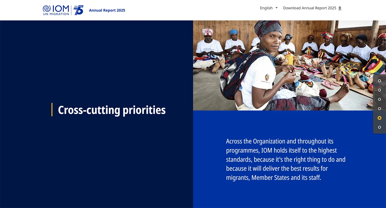 IOM Annual Report 2025 by International Organization for Migration, screen 3