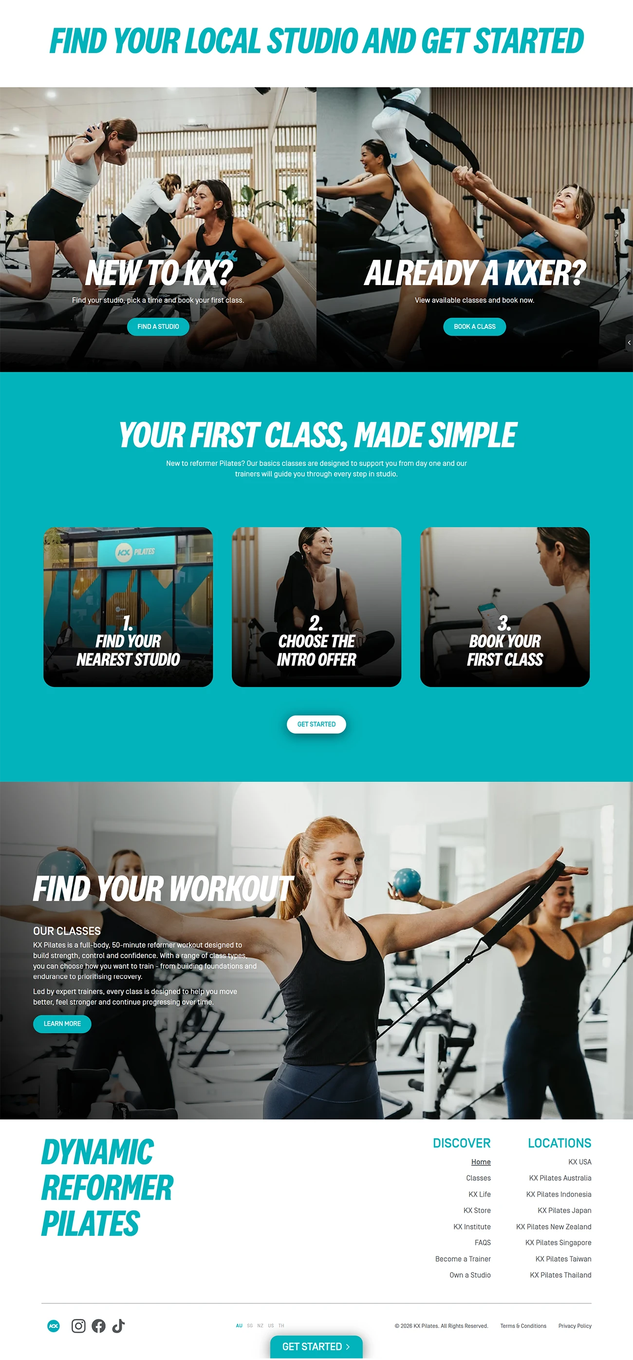 KX Pilates: Redefining the Online Customer Experience by The Hype Society, screen 2