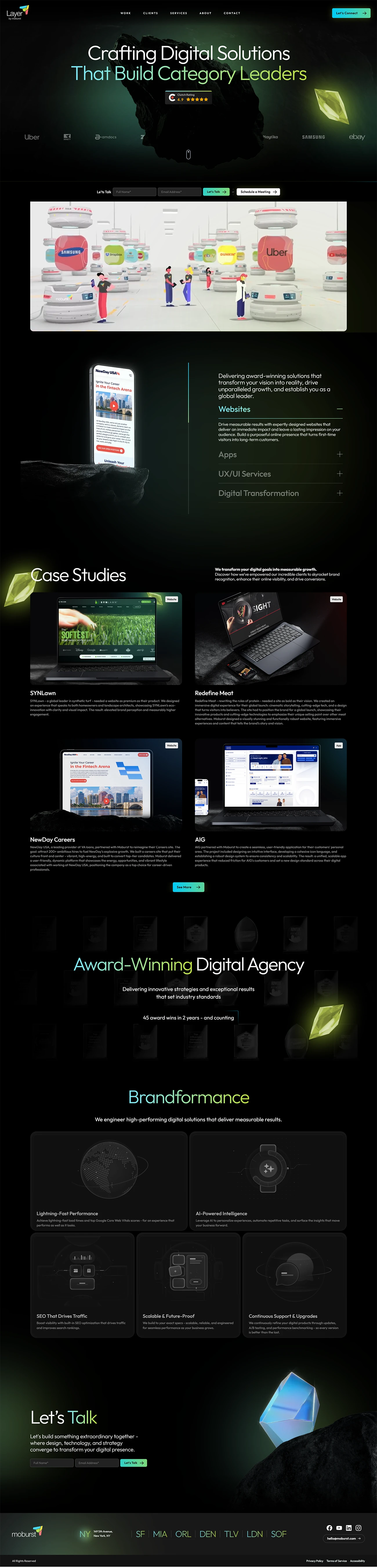 Crafting Digital Diamonds: The Moburst Microsite