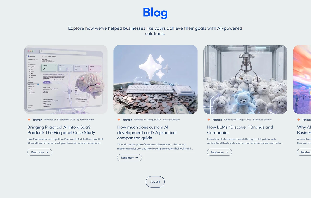 Yetiman: Innovative AI Solutions, screen 4