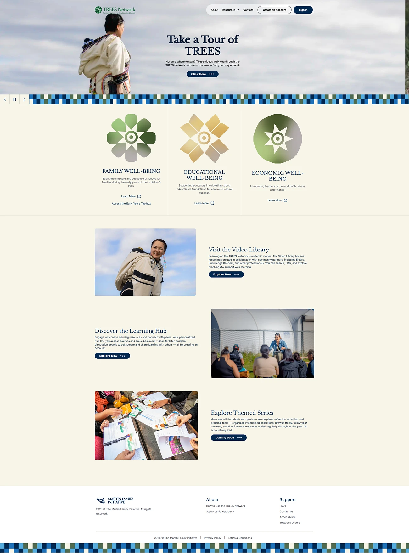 Martin Family Initiatives by Kanopi Studios, screen 1