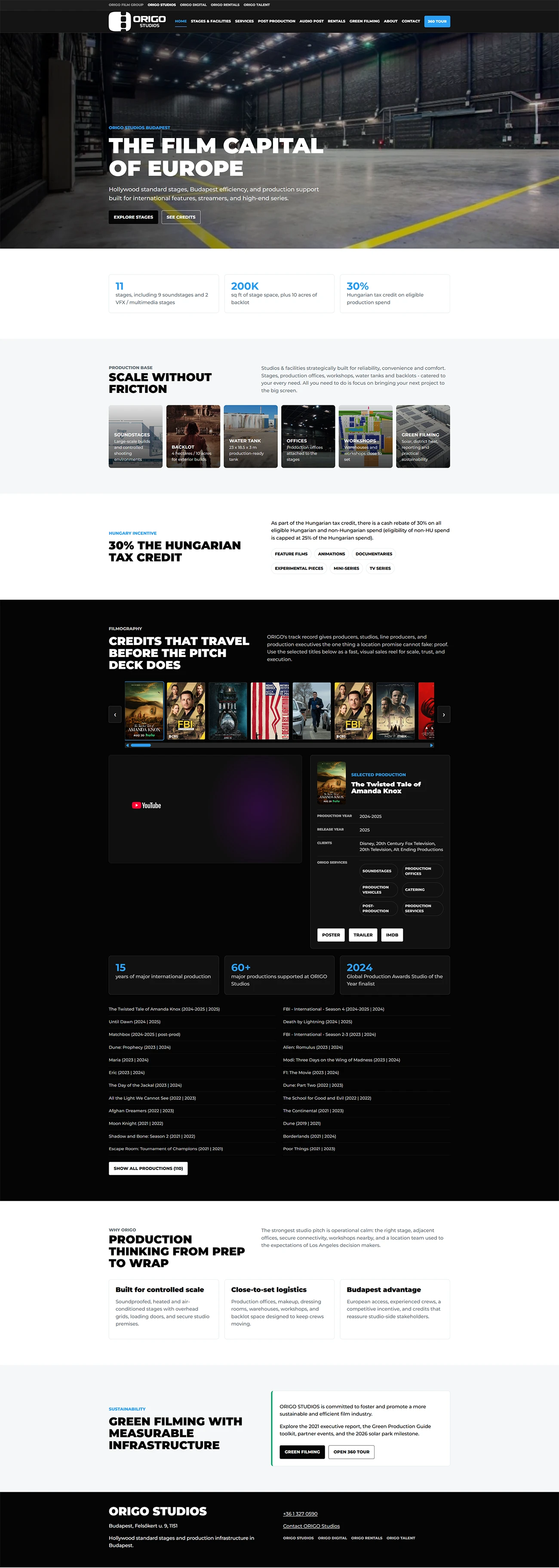 ORIGO Studios Official Website