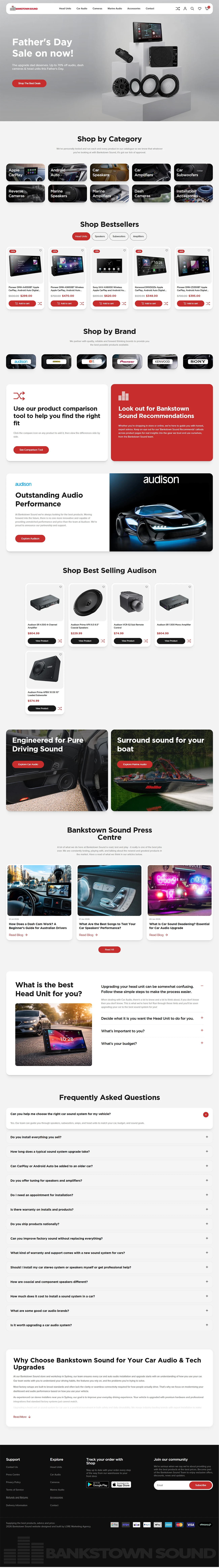 Bankstown Sound Website by LORE Marketing by LORE Marketing Agency