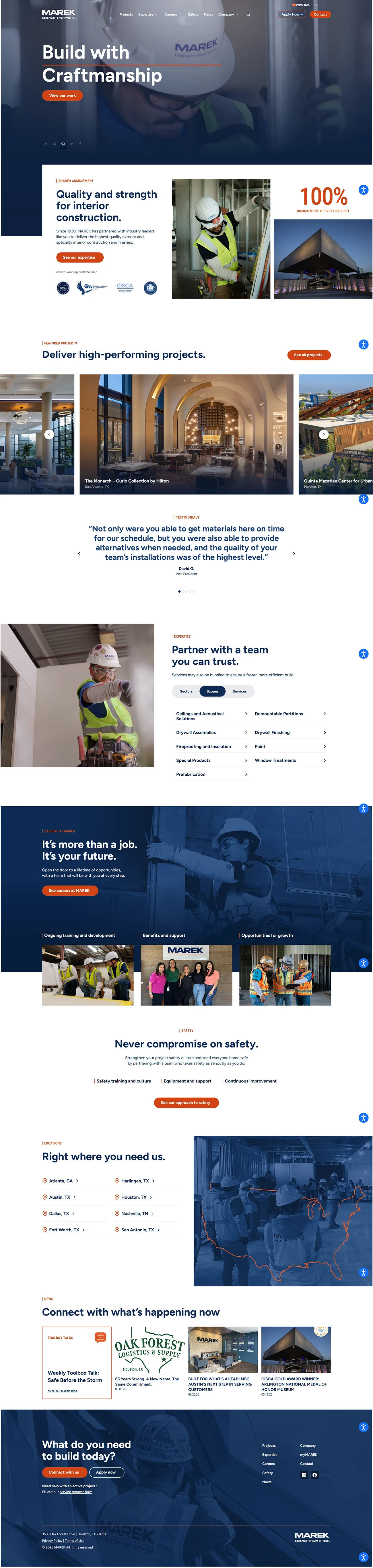 MAREK Website by Atomicdust