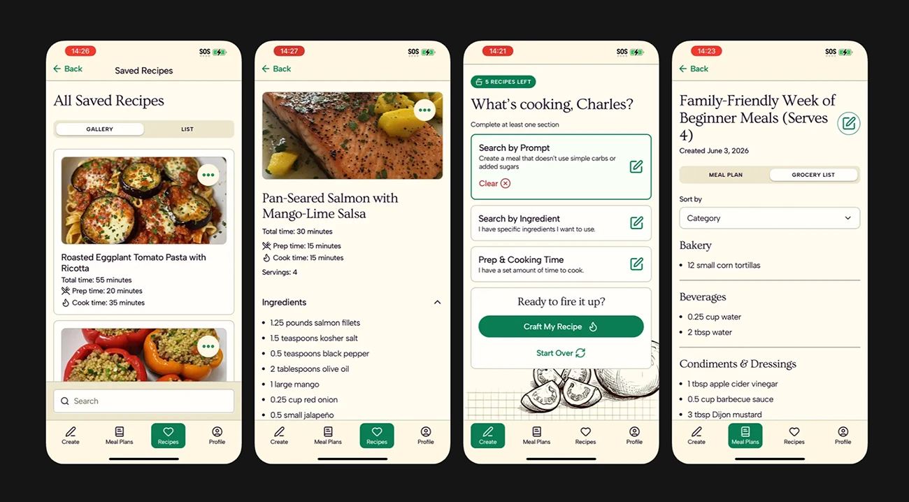 Savor'd App by Mindgrub, screen 1
