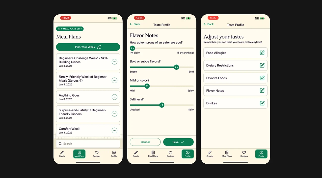 Savor'd App by Mindgrub, screen 2