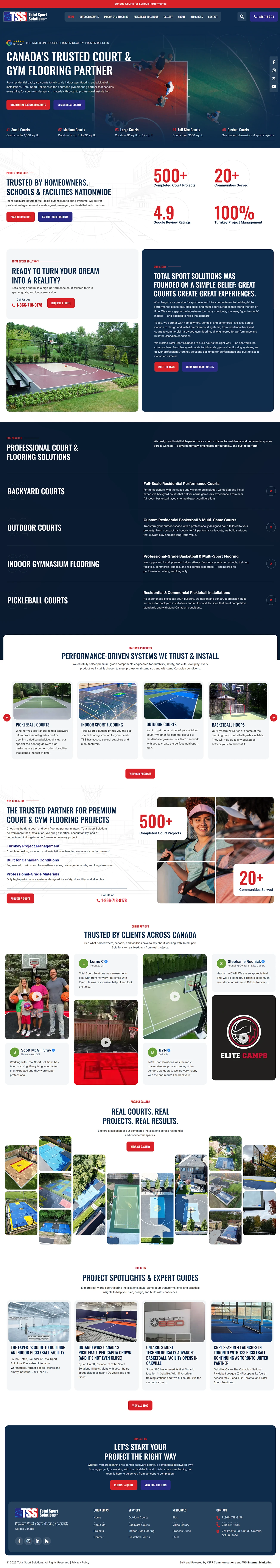 Total Sport Solutions: A Website Rebuilt to Match the Work by CIPR Communications