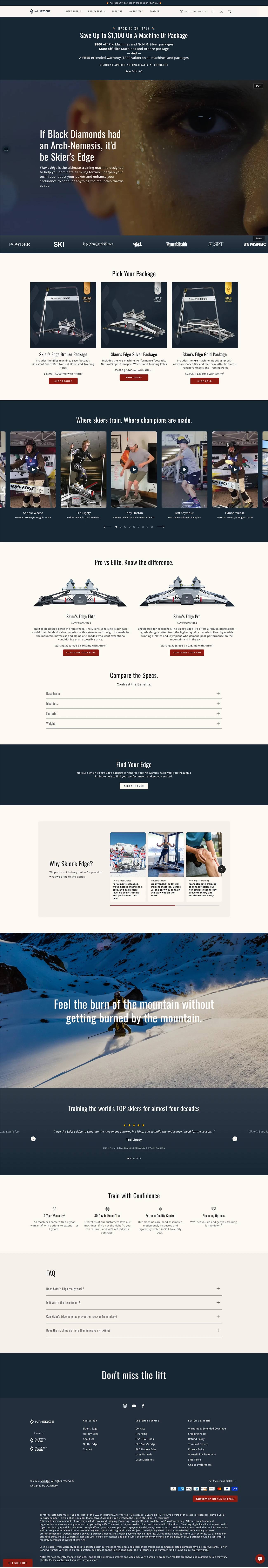 MyEdge: Home to Skier's Edge and Hockey Edge by Quaandry