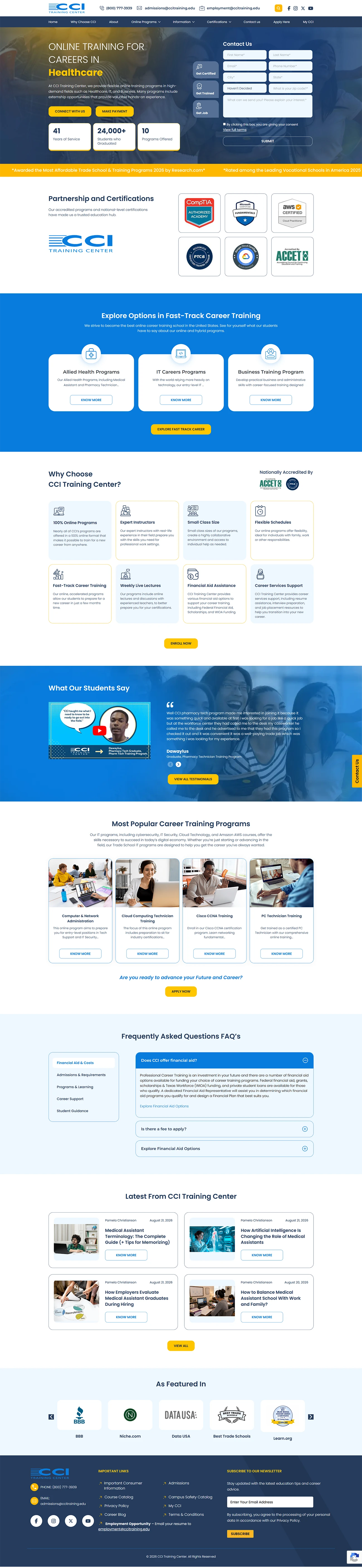 CCI Training Center: Digital Transformation by WebSpero Solutions