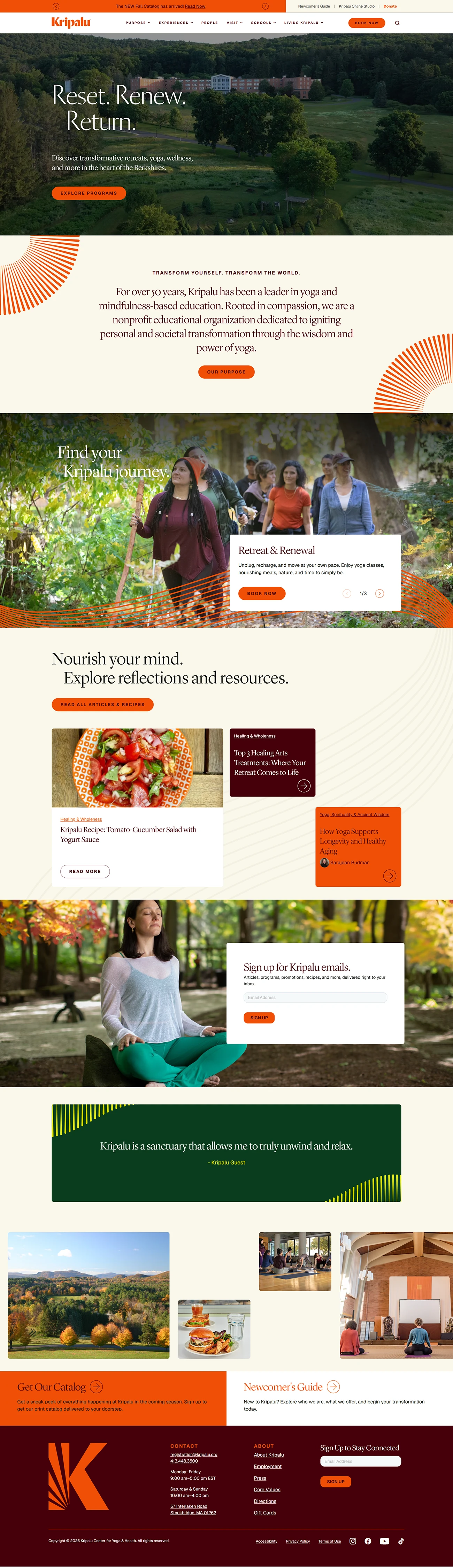 Kripalu: A Digital Home for Yoga and Health by Mighty Union