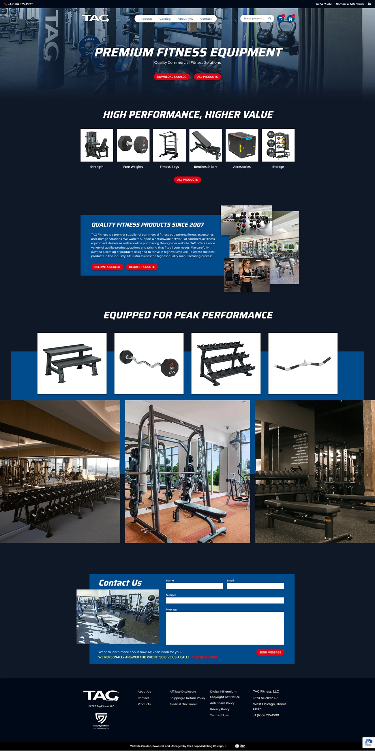 TAG Fitness Redesign: Funnel Meets Function by The Loop Marketing