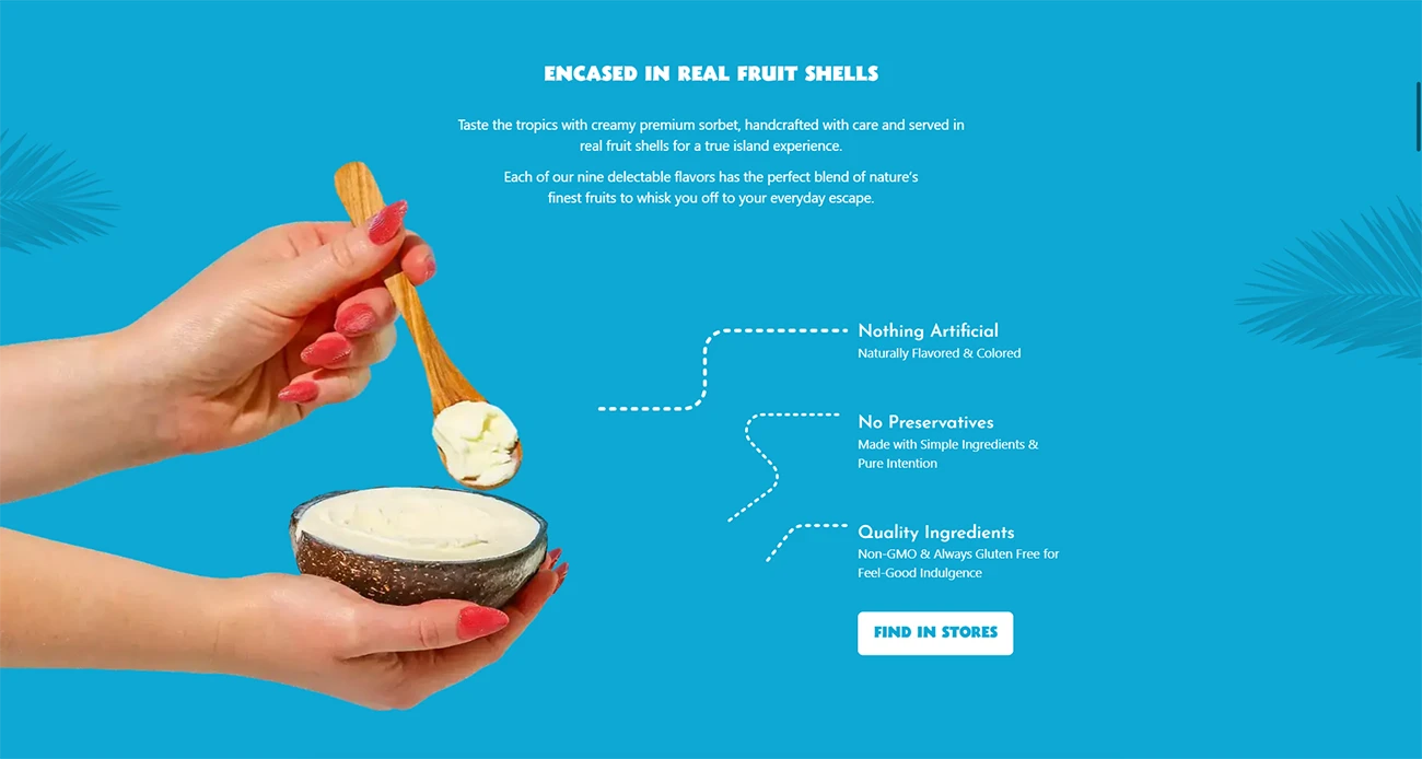 Island Way Website by Magnetic, screen 1