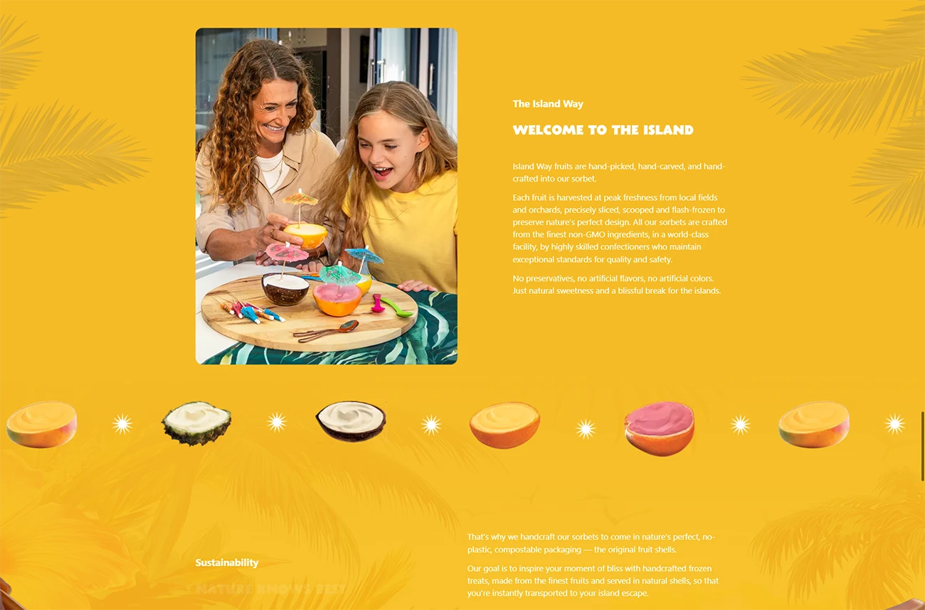 Island Way Website by Magnetic, screen 3