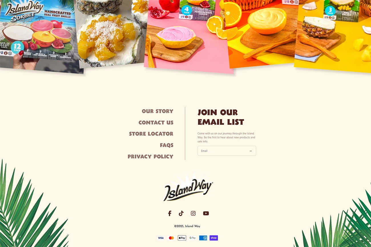 Island Way Website by Magnetic, screen 4
