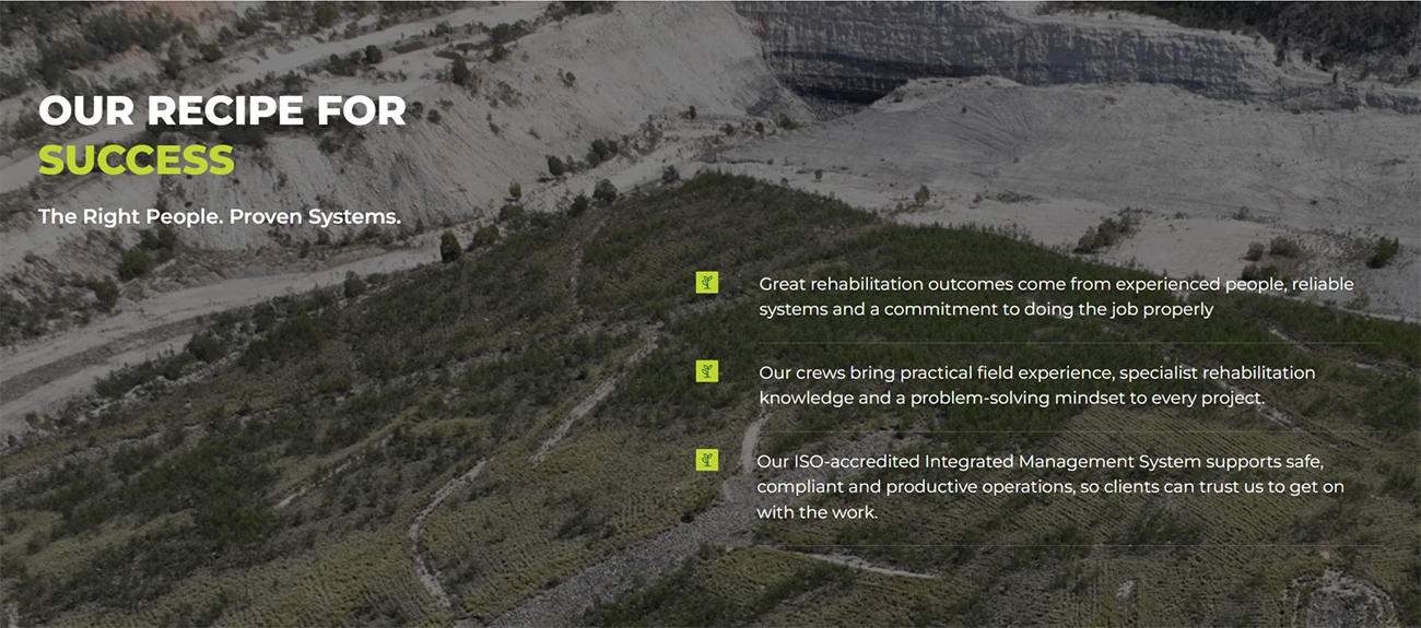 Terregen Environmental Services by Insil, screen 1