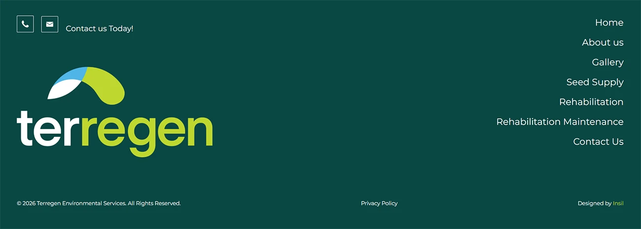 Terregen Environmental Services by Insil, screen 3