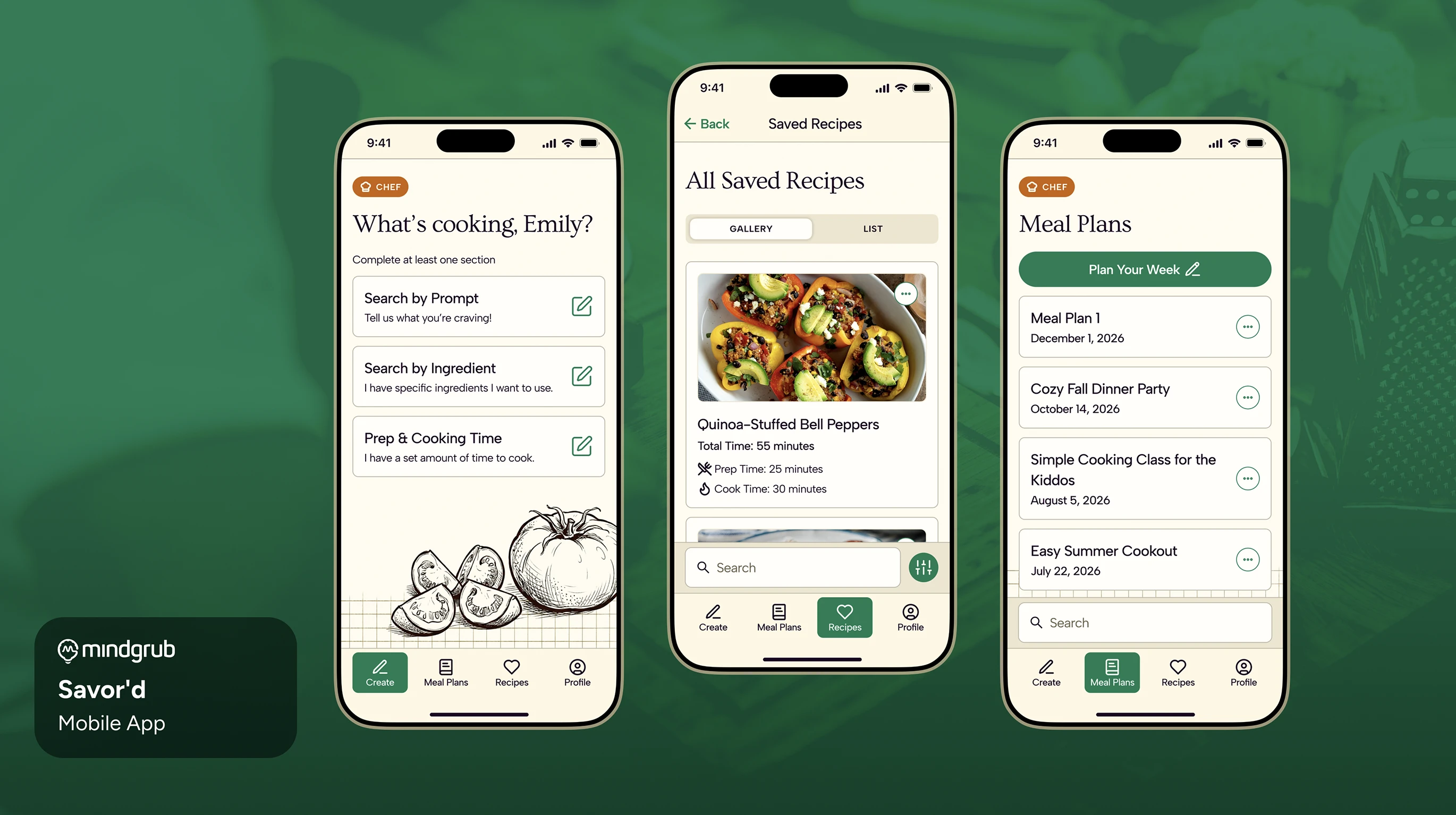 Savor'd App by Mindgrub